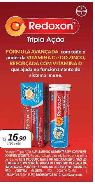 Drogal Redoxon tripla ação oferta