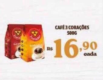 Bahamas Supermercados Café 3 corações oferta