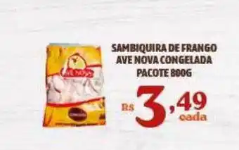 Bahamas Supermercados Sambiquira de frango ave nova congelada oferta