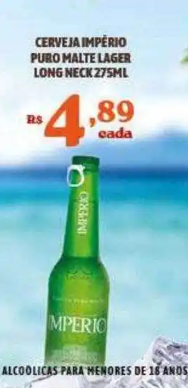 Bahamas Supermercados Cerveja império puro malte lager long neck oferta