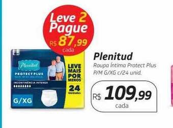 Drogal Plenitud roupa íntima protect plus oferta