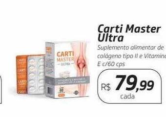 Drogal Carti master ultra suplemento alimentar de colágeno tipo ii e vitamina e oferta