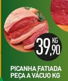Calvo Atacadista Picanha Fatiada peca a vacuo 1kg oferta