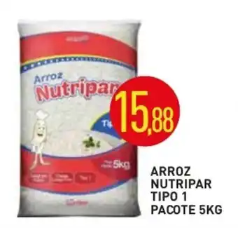 Calvo Atacadista Arroz Nutripar Tipo 1 pacote 5kg oferta