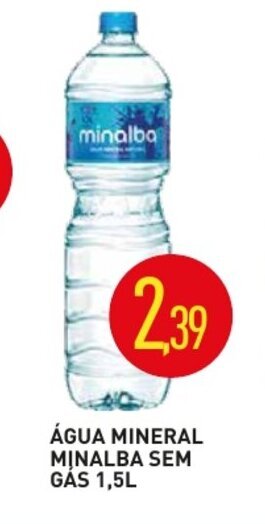 Calvo Atacadista Agua Mineral Minalba sem gas 1.5L oferta