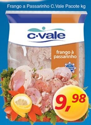 Supermercados Guanabara Frango a Passarinho C.Vale pacote 1kg oferta