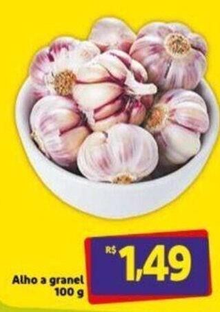 Extra Supermercado Alho a granel 100g oferta