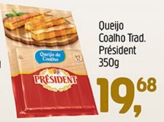 Supermercados Guanabara Queijo Coalho Trad. President 350g oferta