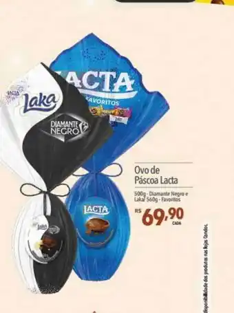 Supermercados Condor Ovo De Páscoa Lacta Diamante Negro E Laka Favoritos oferta