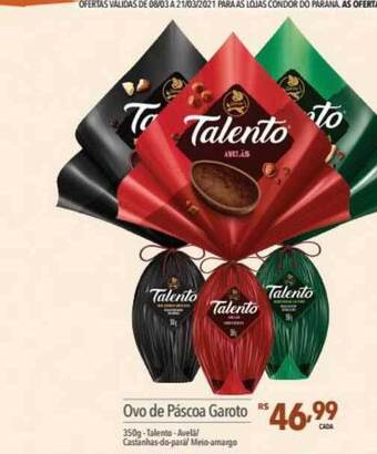 Supermercados Condor Ovo De Páscoa Garoto oferta