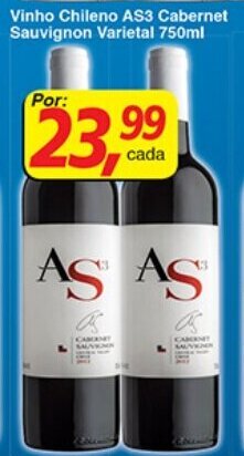 Supermercados Guanabara Vinho Chileno AS3 Cabernet Sauvignon Varietal 750ml oferta
