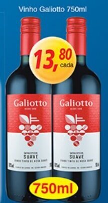 Supermercados Guanabara Vinho Galiotto 750ml oferta