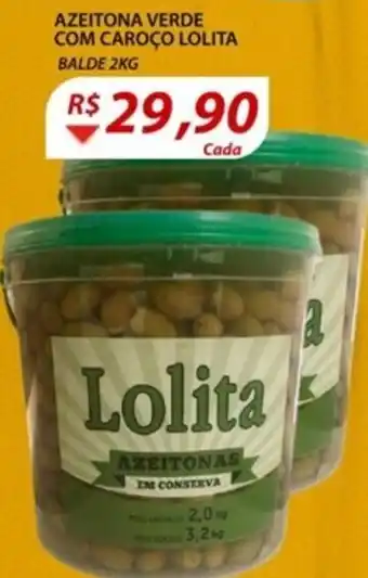Hirota Food Supermercado Azeitona Verde com caroco Lolita 2kg oferta