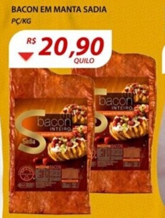 Bacon em Manta Sadia 1kg