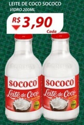 Leite de Coco Sococo 200ml