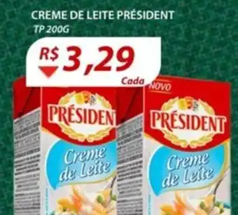 Hirota Food Supermercado Creme de leite President 200g oferta