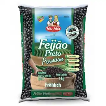 Feijão preto fritz e frida tipo 1 embalagem 1 kg