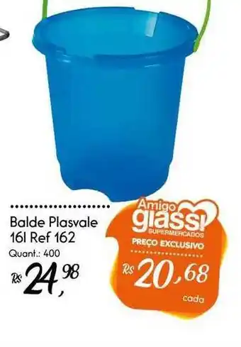 Giassi Supermercados Balde Plasvale 16l oferta