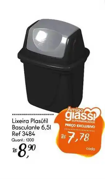 Giassi Supermercados Lixeira Plasútil Basculante oferta
