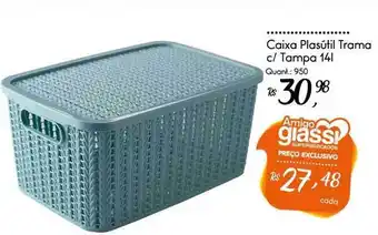 Giassi Supermercados Caixa Plasútil Trama C Tampa oferta