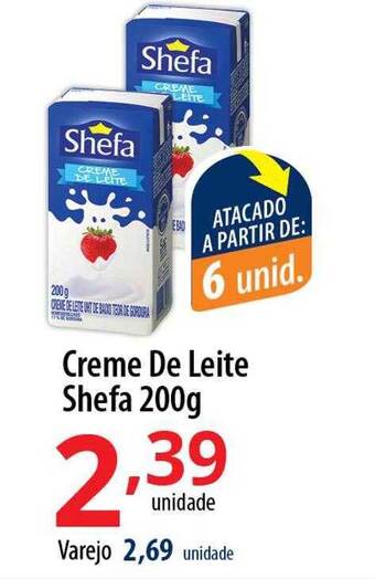 Akki Atacadista Creme de leite shefa oferta