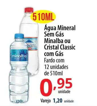 Akki Atacadista Água mineral sem gás minalba ou cristal classic com gás oferta