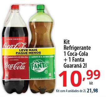 Akki Atacadista Kit refrigerante 1 coca-cola + 1 fanta guaraná oferta