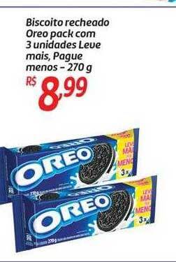 Comper Biscoito recheado oreo pack com 3 oferta
