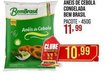 Decisão Atacarejo Aneis de cebola congelada bem brasil oferta
