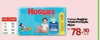 Farmácia Preço Popular Fraldas huggies tripla proteção hiper oferta