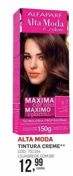 Lojas Rede Alta moda tintura creme oferta