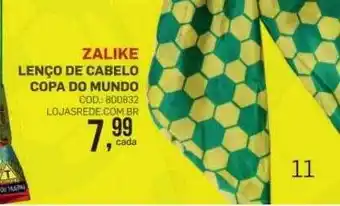 Zalike lenço de cabelo copa do mundo