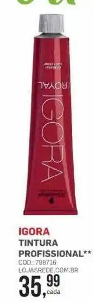 Lojas Rede Igora tintura profissional oferta