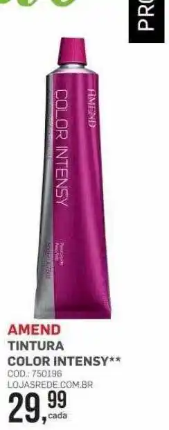 Lojas Rede Amend tintura color intensy oferta