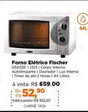 Lojas TaQi Forno elétrico fischer 034338 oferta