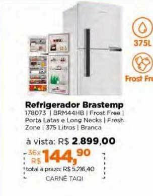 Lojas TaQi Refrigerador brastemp oferta