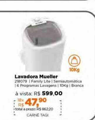 Lojas TaQi Lavadora mueller oferta