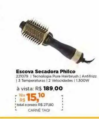 Lojas TaQi Escova secadora philco oferta