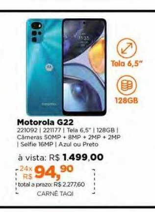 Lojas TaQi Motorola g22 oferta