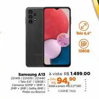 Lojas TaQi Samsung a13 oferta