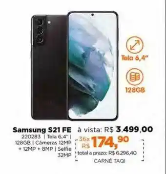 Lojas TaQi Samsung s21 fe oferta