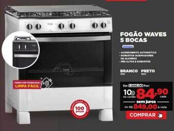 Móveis Simonetti Fogão waves 5 bocas oferta