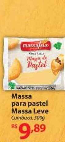 Massa para pastel massa leve