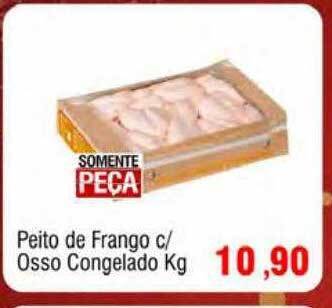 Spani Atacadista Peito de frango c- osso congelado kg oferta