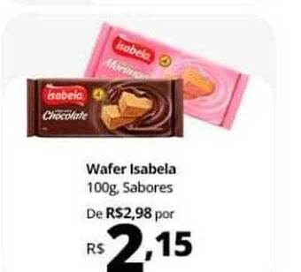 Supermercados Baklizi Wafer isabela sabores oferta