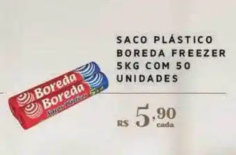 Empório Bahamas Saco plástico boreda freezer com 50 oferta