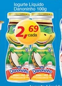 Supermercados Guanabara Iogurte Liquido Danoninho 100g oferta