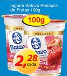 Iogurte Batavo Pedacos de Frutas 100g