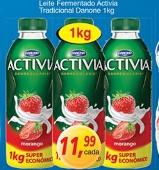 Supermercados Guanabara Leite Fermentado Activia Tradicional Danone 1kg oferta