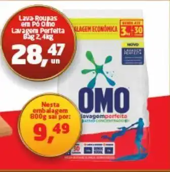Tenda Atacado Lava roupa em pó omo 2,4kg oferta